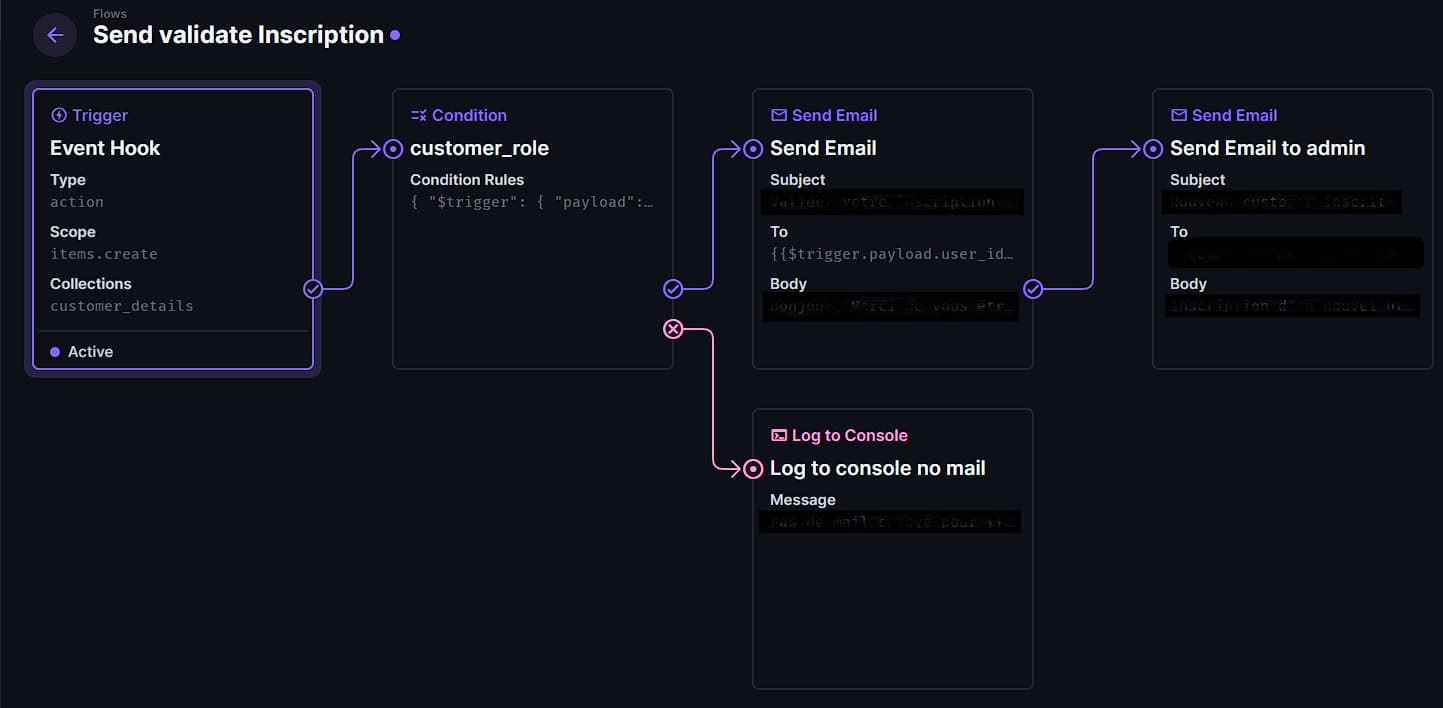 Send activation email Flow